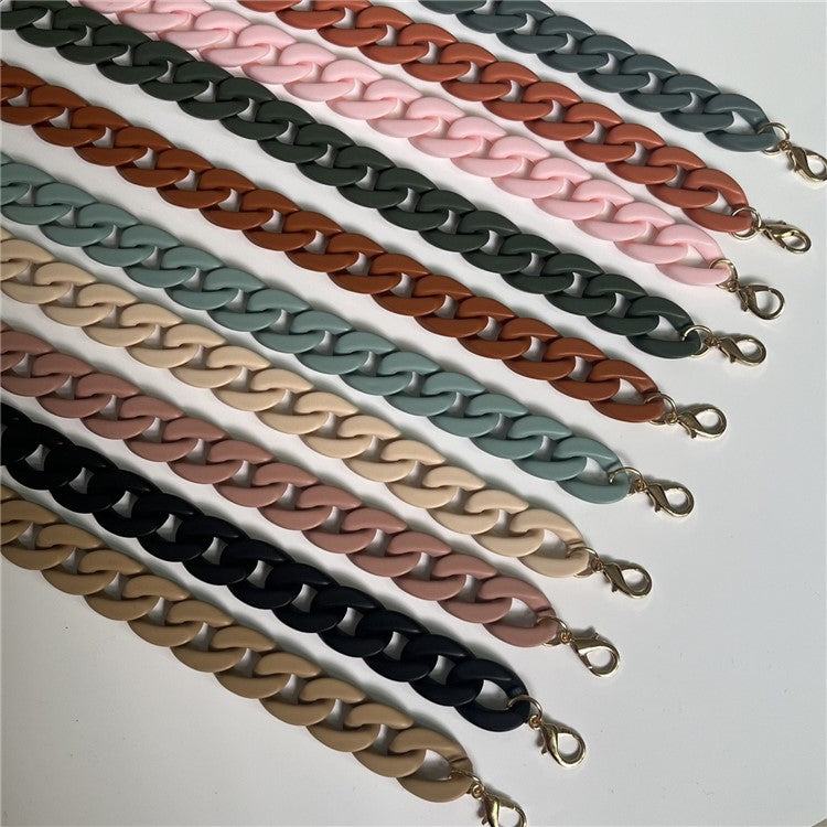 Phone Wrist Lanyard Matte Acrylic Chain 60cm Phone Wrist Strap - Matte Wood Color