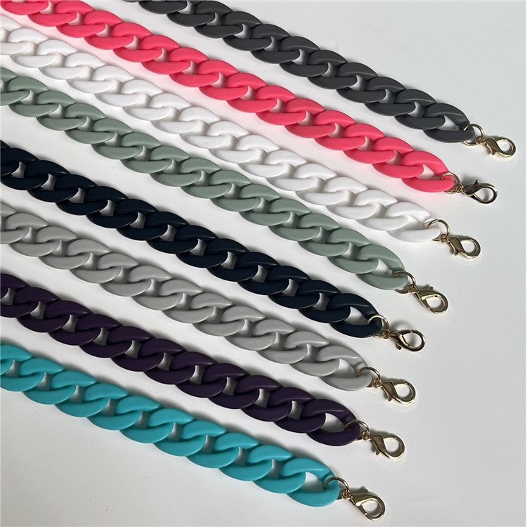 Phone Wrist Lanyard Matte Acrylic Chain 60cm Phone Wrist Strap - Matte Wood Color