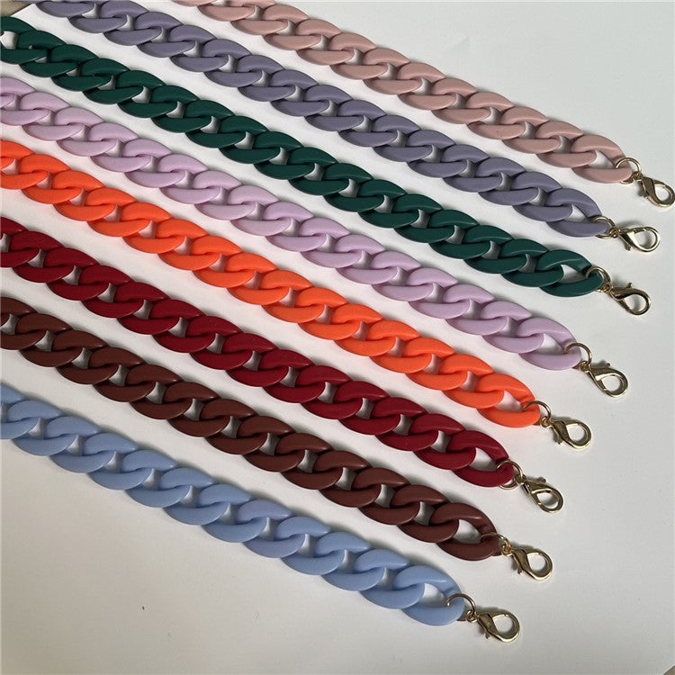 Phone Wrist Lanyard Matte Acrylic Chain 60cm Phone Wrist Strap - Matte Wood Color