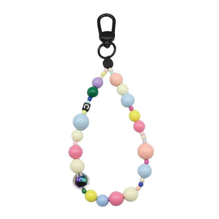 Phone Charms Strap Acrylic Beaded Wrist Strap for Phone Case with Tether Tab, Total Length: 30cm - Dreamy Bubble