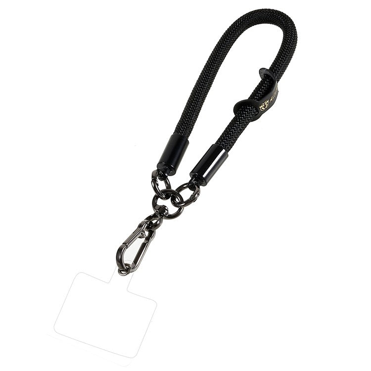 30cm Thickened Wrist Strap for Phone Camera Keychain ID Badge Holder Hand Lanyard - Black