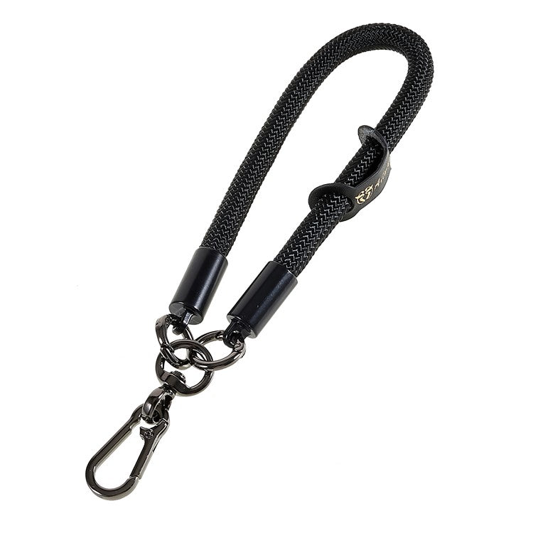 30cm Thickened Wrist Strap for Phone Camera Keychain ID Badge Holder Hand Lanyard - Black