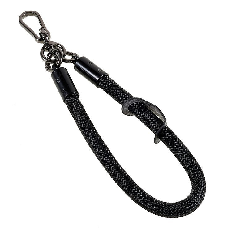 30cm Thickened Wrist Strap for Phone Camera Keychain ID Badge Holder Hand Lanyard - Black