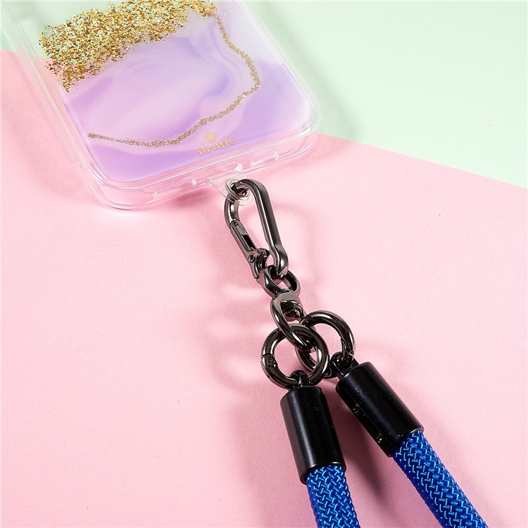 30cm Thickened Wrist Strap for Phone Camera Keychain ID Badge Holder Hand Lanyard - Blue