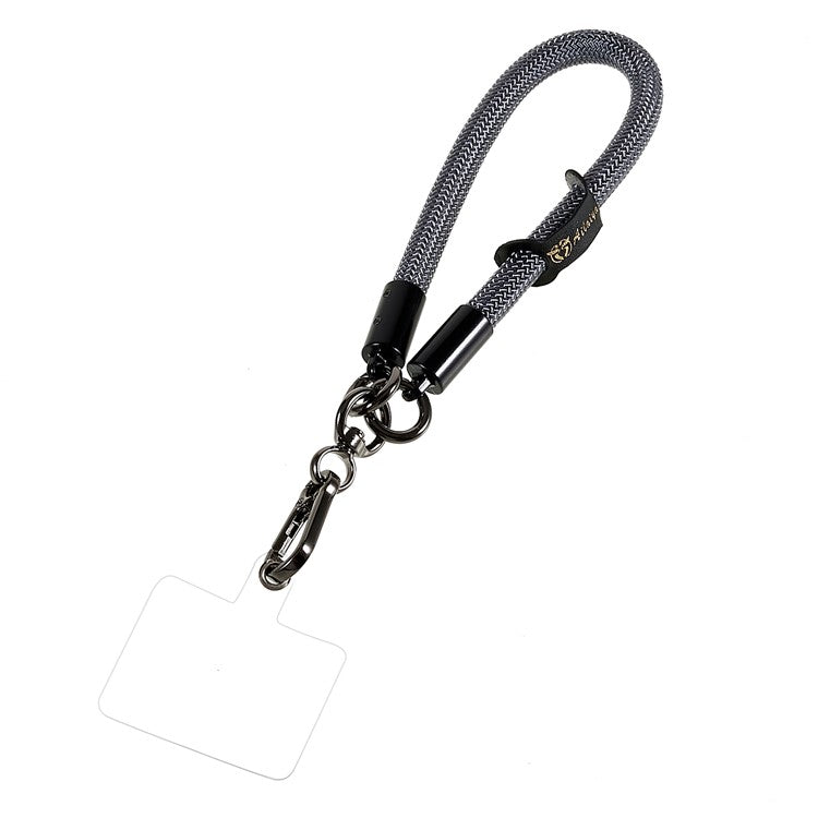 30cm Thickened Wrist Strap for Phone Camera Keychain ID Badge Holder Hand Lanyard - Grey