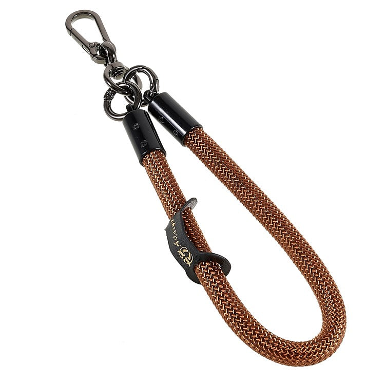 30cm Thickened Wrist Strap for Phone Camera Keychain ID Badge Holder Hand Lanyard - Brown