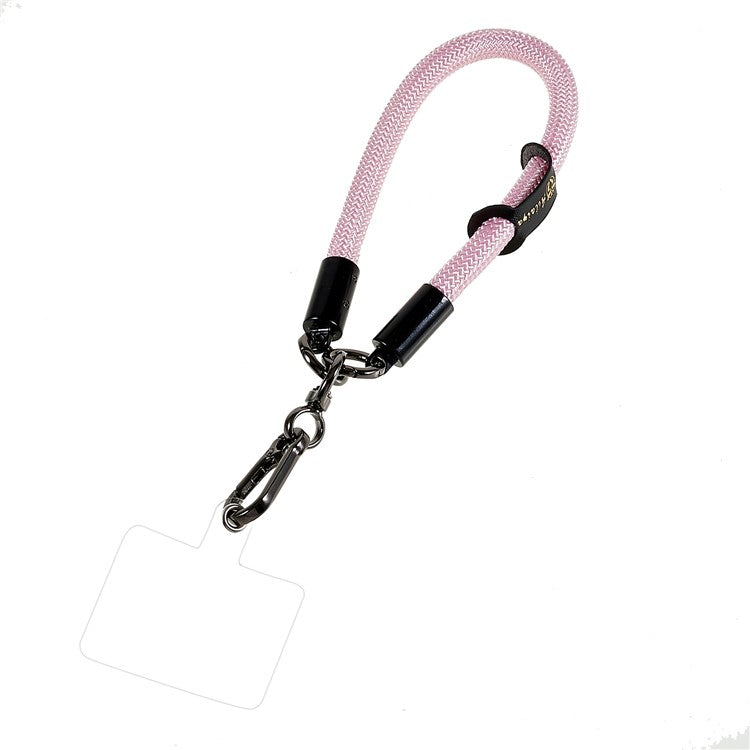 30cm Thickened Wrist Strap for Phone Camera Keychain ID Badge Holder Hand Lanyard - Rose Gold