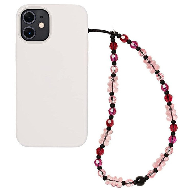 Phone Charm 32cm+5cm Bear Phone Lanyard Phone Bracelet Aesthetic Wrist Strap - SJ-A220014G