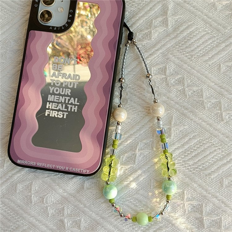 Phone Charm 32cm+5cm Bear Phone Lanyard Phone Bracelet Aesthetic Wrist Strap - SJ-A220017C