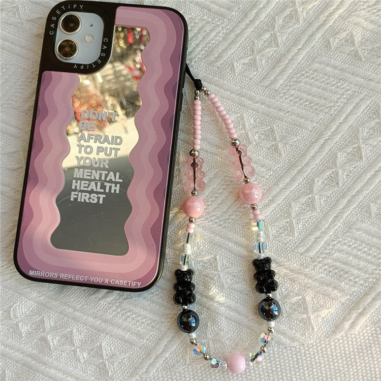 Phone Charm 32cm+5cm Bear Phone Lanyard Phone Bracelet Aesthetic Wrist Strap - SJ-A220017E