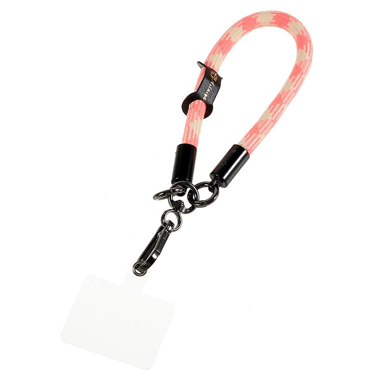 30cm Thickened Universal Wrist Strap for Phone Camera USB Flash Drive Dual Color Hand String Holder Lanyard - Pink