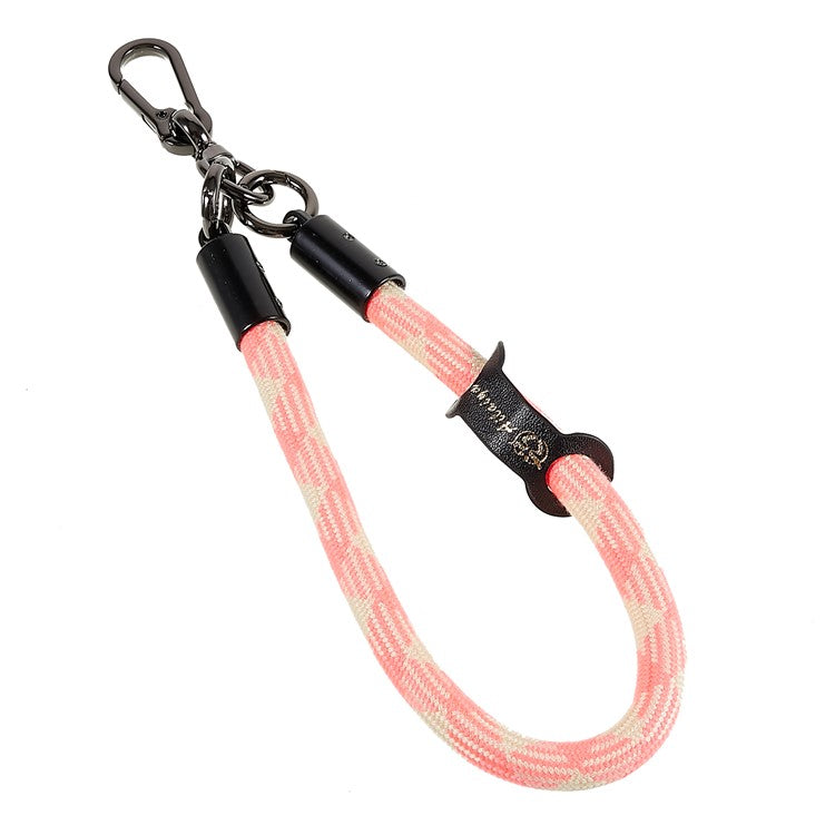 30cm Thickened Universal Wrist Strap for Phone Camera USB Flash Drive Dual Color Hand String Holder Lanyard - Pink