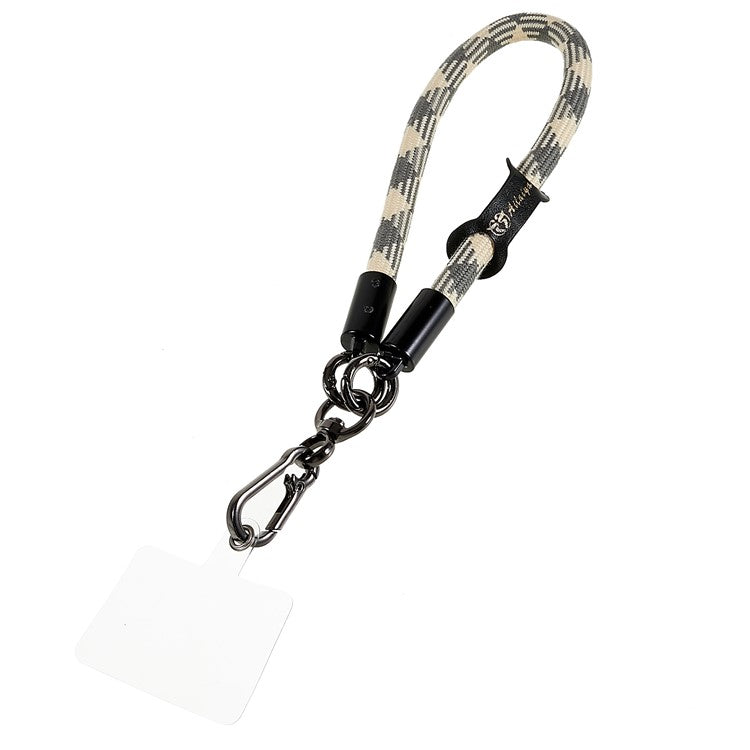 30cm Thickened Universal Wrist Strap for Phone Camera USB Flash Drive Dual Color Hand String Holder Lanyard - Grey