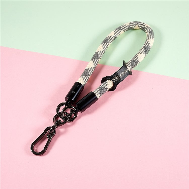 30cm Thickened Universal Wrist Strap for Phone Camera USB Flash Drive Dual Color Hand String Holder Lanyard - Grey