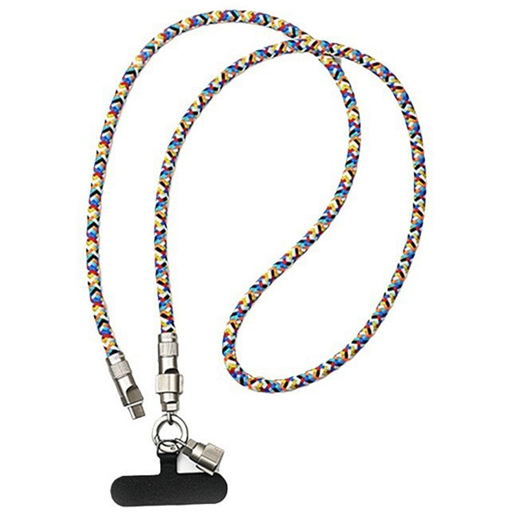 120cm 2 in 1 Phone Strap Type-C to Type-C 60W Rechargeable Phone Lanyard Charging Cable