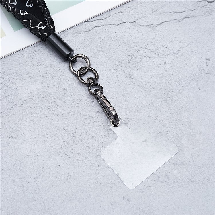 Scarves Phone Strap Crossbody Phone Lanyard Strap Neck Strap with Patch for Smartphones Mobile - Style B