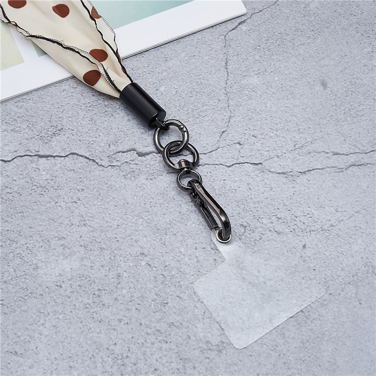 Scarves Phone Strap Crossbody Phone Lanyard Strap Neck Strap with Patch for Smartphones Mobile - Style D