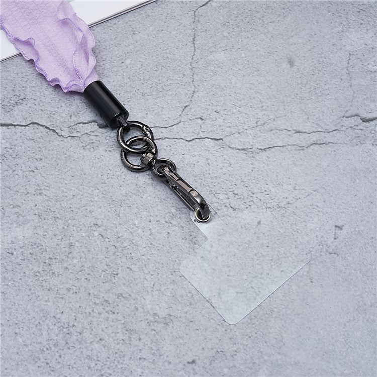 Scarves Phone Strap Crossbody Phone Lanyard Strap Neck Strap with Patch for Smartphones Mobile - Style E