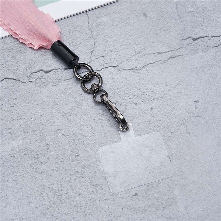 Scarves Phone Strap Crossbody Phone Lanyard Strap Neck Strap with Patch for Smartphones Mobile - Style F