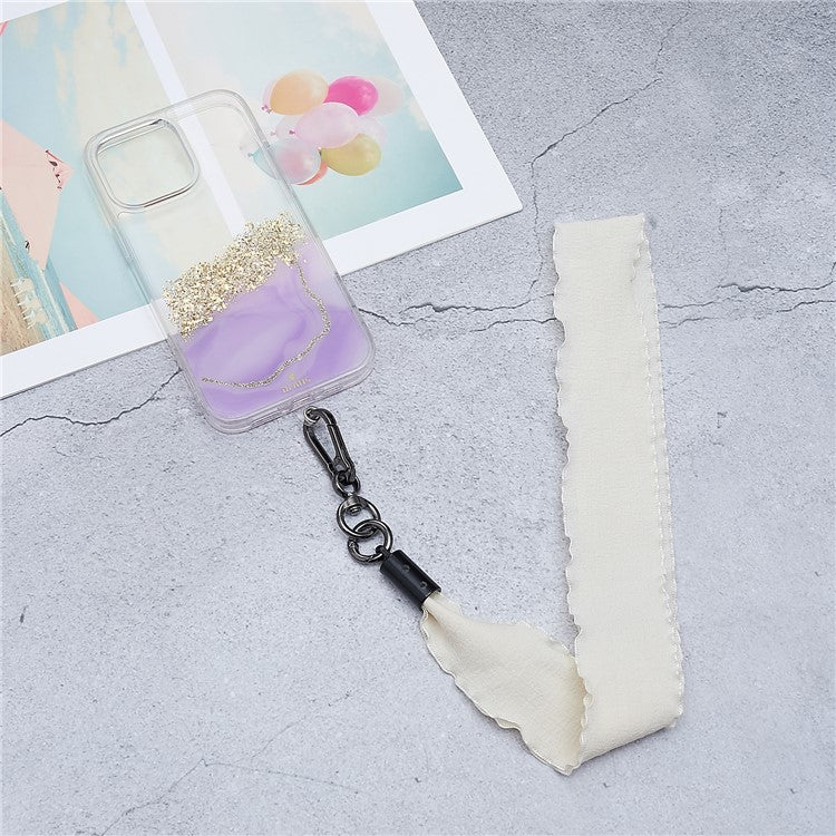 Scarves Phone Strap Crossbody Phone Lanyard Strap Neck Strap with Patch for Smartphones Mobile - Style G