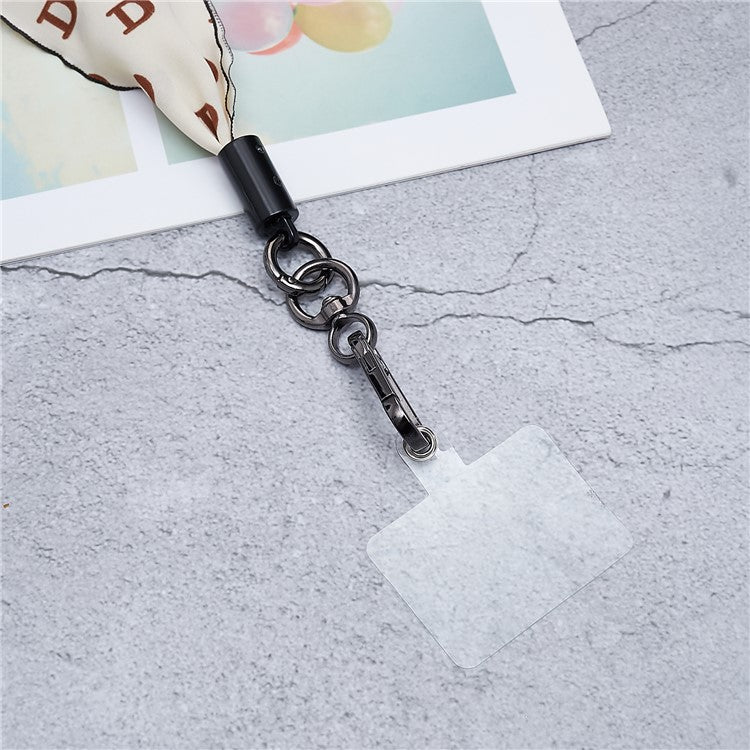 Scarves Phone Strap Crossbody Phone Lanyard Strap Neck Strap with Patch for Smartphones Mobile - Style H