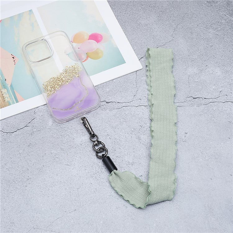 Scarves Phone Strap Crossbody Phone Lanyard Strap Neck Strap with Patch for Smartphones Mobile - Style J