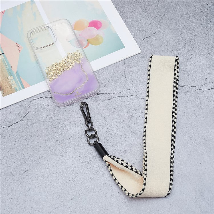 Scarves Phone Strap Crossbody Phone Lanyard Strap Neck Strap with Patch for Smartphones Mobile - Style K