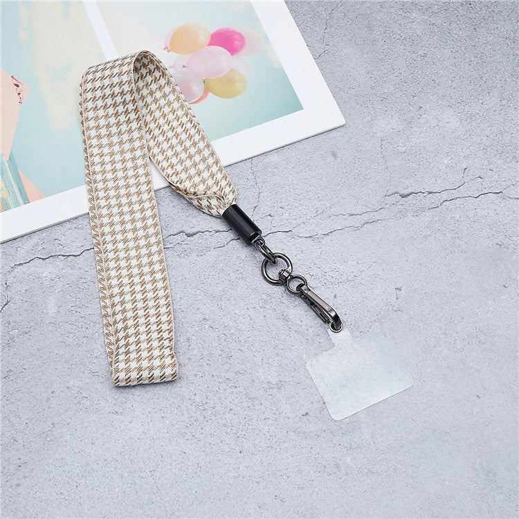 Scarves Phone Strap Crossbody Phone Lanyard Strap Neck Strap with Patch for Smartphones Mobile - Style L