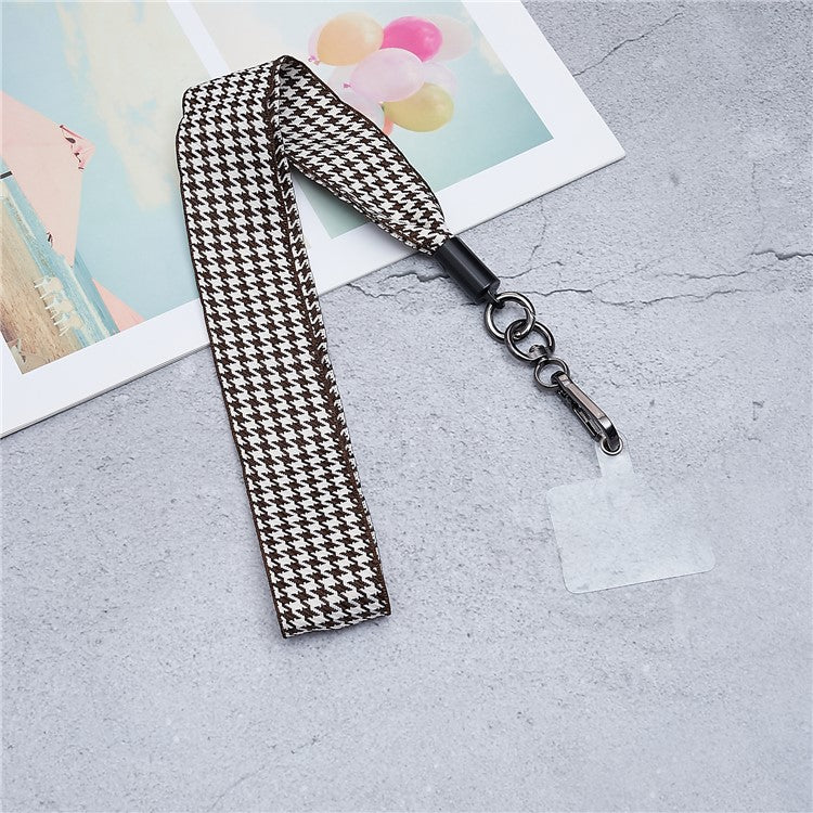 Scarves Phone Strap Crossbody Phone Lanyard Strap Neck Strap with Patch for Smartphones Mobile - Style O