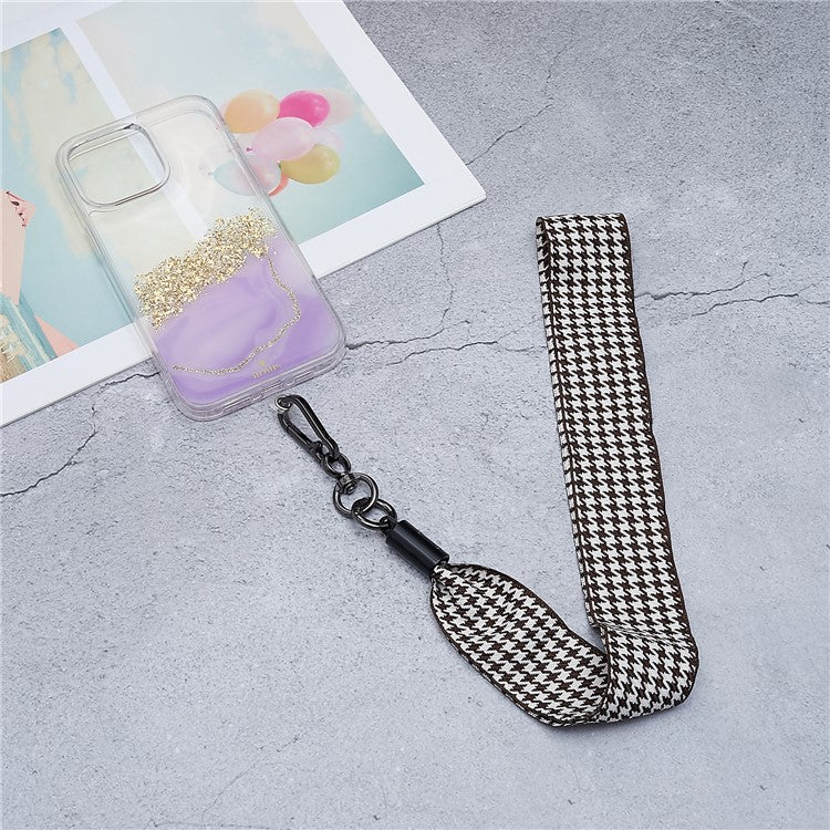 Scarves Phone Strap Crossbody Phone Lanyard Strap Neck Strap with Patch for Smartphones Mobile - Style O