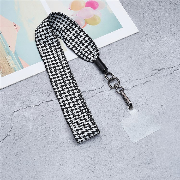 Scarves Phone Strap Crossbody Phone Lanyard Strap Neck Strap with Patch for Smartphones Mobile - Style P