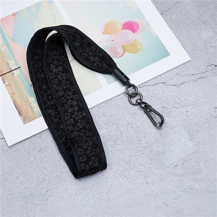 Scarves Phone Strap Crossbody Phone Lanyard Strap Neck Strap with Patch for Smartphones Mobile - Style S