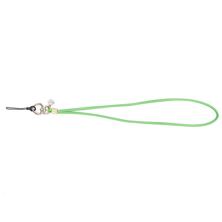 PU Leather Phone Lanyard Anti-lost Hanging Rope Pendant Keychain Multi-function Style Strap for Cell Phone, Keys, MP3 / MP4 Player - Green