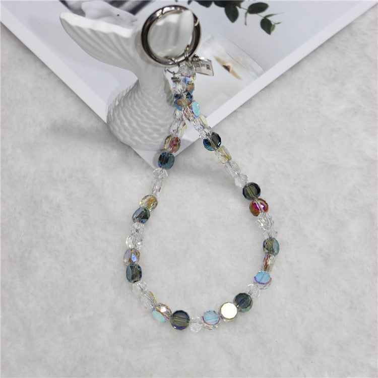 Crystal Bead Phone Lanyard Short 26cm Mobile Phone Bracelet Anti-Lost Chain - Style 3