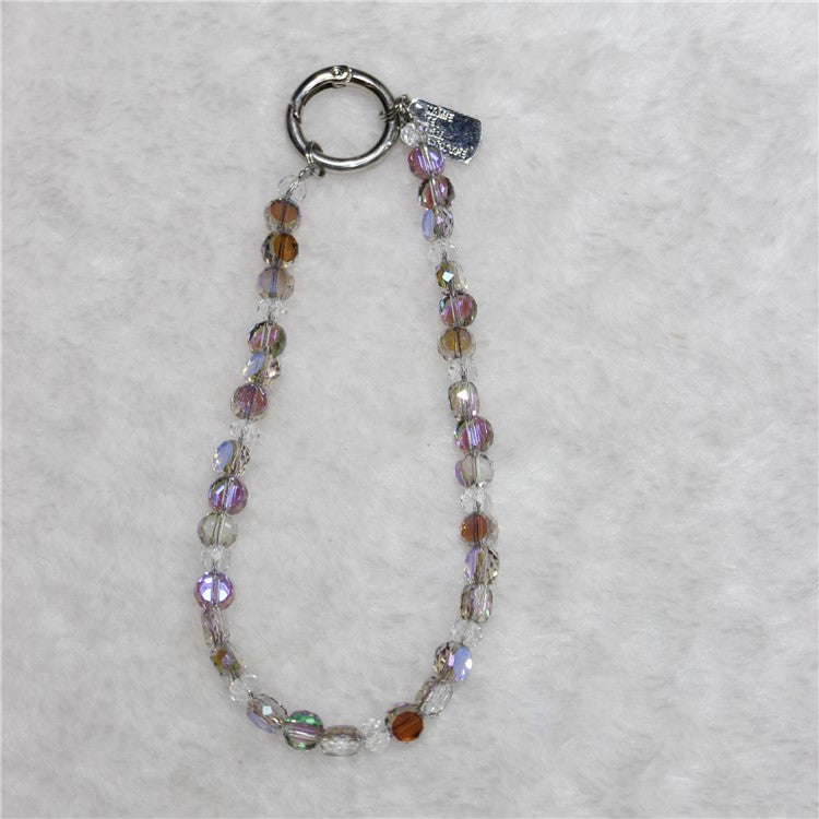 Crystal Bead Phone Lanyard Short 26cm Mobile Phone Bracelet Anti-Lost Chain - Style 4