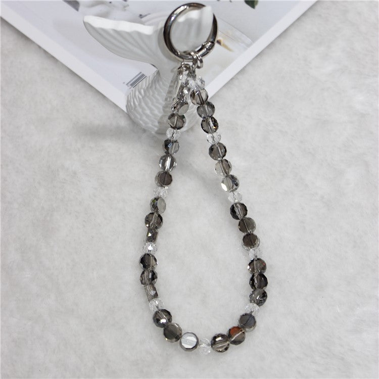 Crystal Bead Phone Lanyard Short 26cm Mobile Phone Bracelet Anti-Lost Chain - Style 5