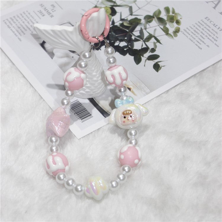 Phone Charms Phone Strap Short 26cm Star Beaded Anti-Lost Phone Chain - Style 4