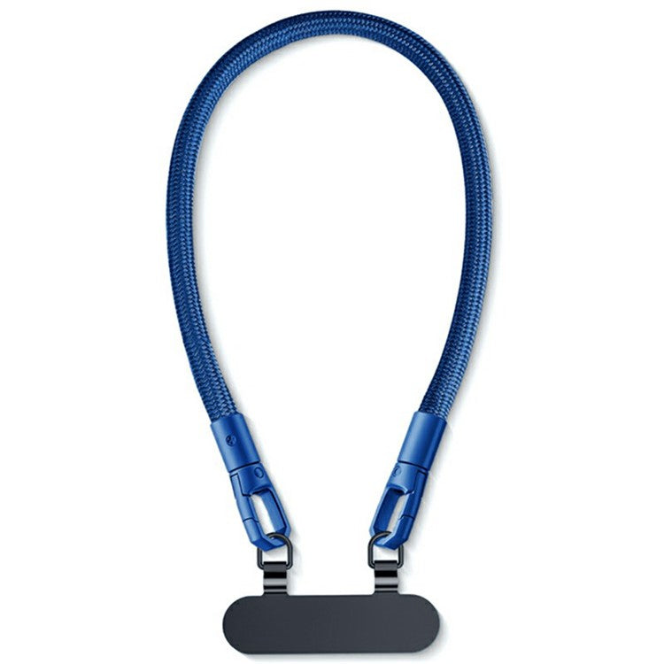 30cm Double Buckle Wrist Strap with Tether Tab, Anti-Loss Drop Protection Cell Phone Lanyard - Sapphire