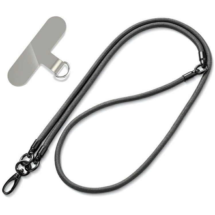 3-in-1 Multi-Functional Detachable Phone Lanyard with Tether Tab, Anti-Loss Phone Crossbody Strap - Grey