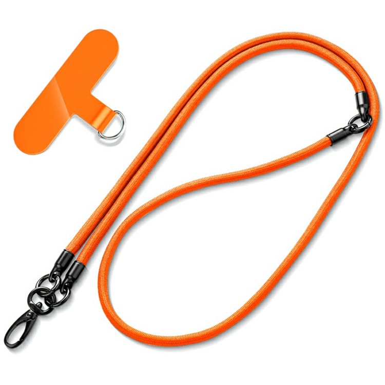 3-in-1 Multi-Functional Detachable Phone Lanyard with Tether Tab, Anti-Loss Phone Crossbody Strap - Orange