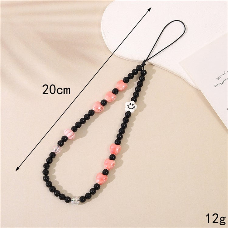 Phone Charms Beaded Phone Strap Cell Phone Wrist Strap Pendants Decor - K3710