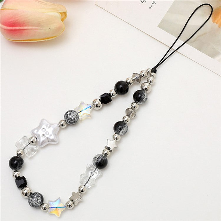 Phone Charms Beaded Phone Strap Cell Phone Wrist Strap Pendants Decor - K3966