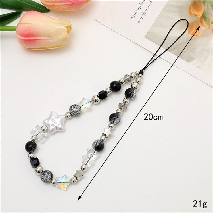 Phone Charms Beaded Phone Strap Cell Phone Wrist Strap Pendants Decor - K3966