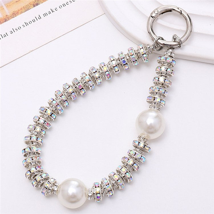 Rhinestone Decor Phone Charm Lanyard Stylish Anti-Lost Cell Phone Case Strap - K2114