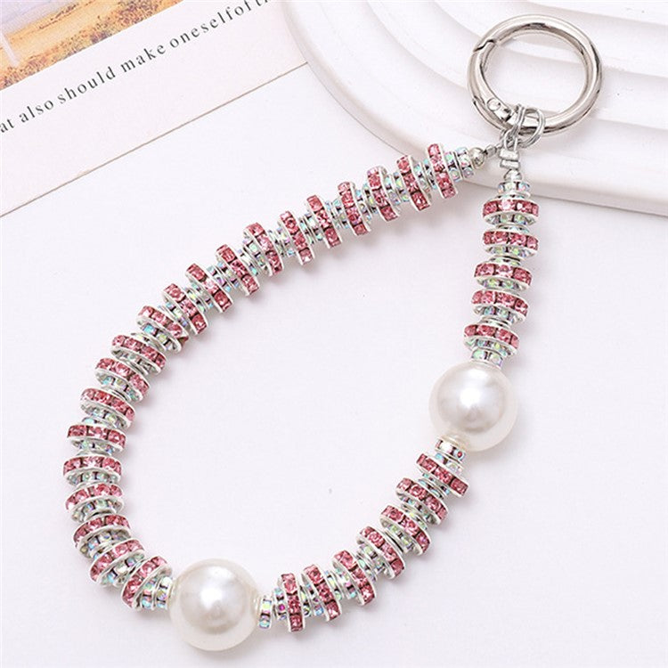 Rhinestone Decor Phone Charm Lanyard Stylish Anti-Lost Cell Phone Case Strap - K2112