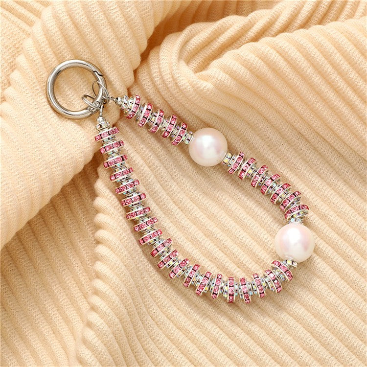 Rhinestone Decor Phone Charm Lanyard Stylish Anti-Lost Cell Phone Case Strap - K2112