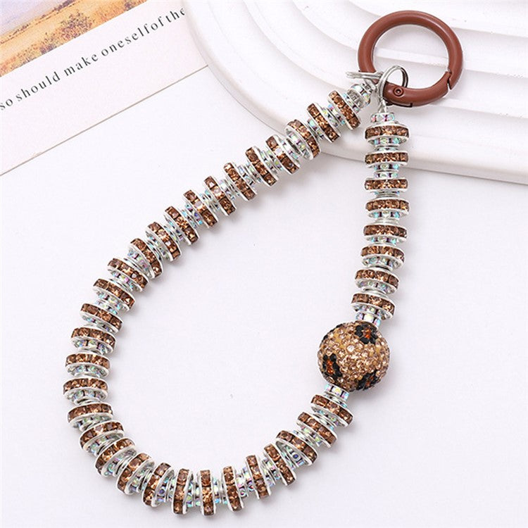 Rhinestone Decor Phone Charm Lanyard Stylish Anti-Lost Cell Phone Case Strap - K2111