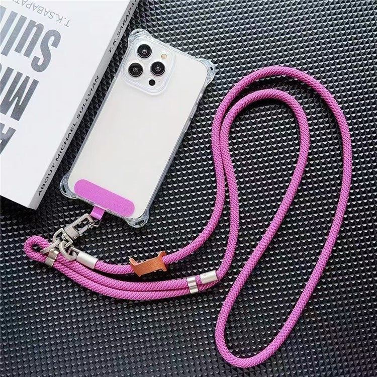 150cm Phone Long Lanyard Adjustable Crossbody Shoulder Strap with Tether Tab, Diameter: 8mm - Style A