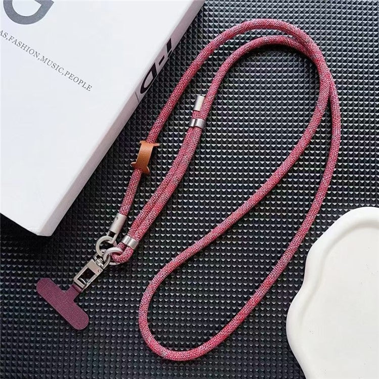 150cm Phone Long Lanyard Adjustable Crossbody Shoulder Strap with Tether Tab, Diameter: 8mm - Style C