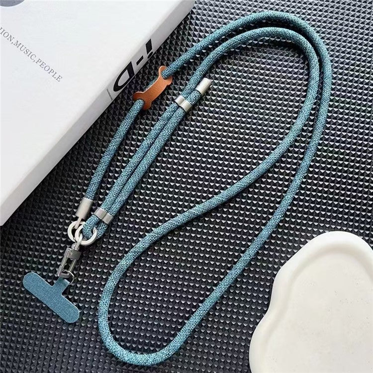 150cm Phone Long Lanyard Adjustable Crossbody Shoulder Strap with Tether Tab, Diameter: 8mm - Style G